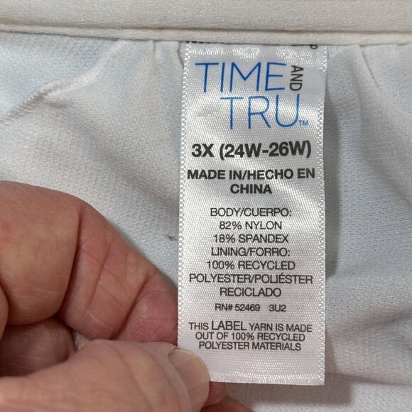 TIME & TRU Tropical Print Swimsuit Bikini Top Women 3X (24W-26W) Adjustable NEW - Picture 11 of 15